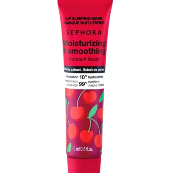 (3/30$) Sephora Nourishing overnight lip mask in Cherry - Picture 1 of 3